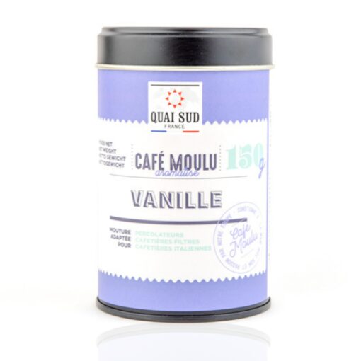 Café moulu aromatisé à la vanille