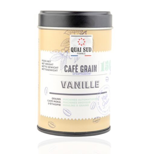 café grain aromatisé à la vanille